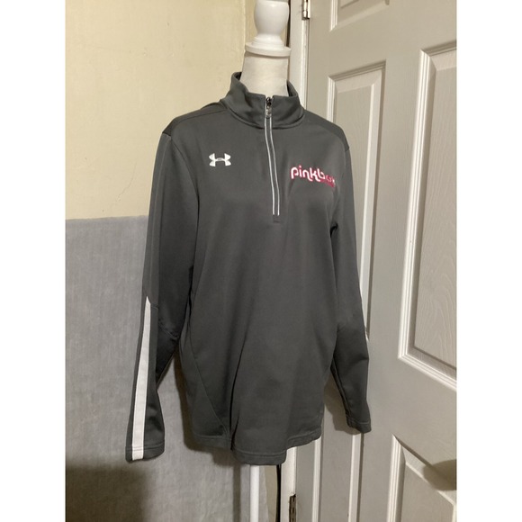 Under Armour Tops - Under Armour Pinkbox Doughnuts Quarter Zip Pullover Athletic Jacket Women SM